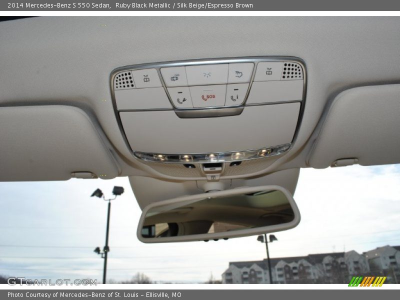 Ruby Black Metallic / Silk Beige/Espresso Brown 2014 Mercedes-Benz S 550 Sedan