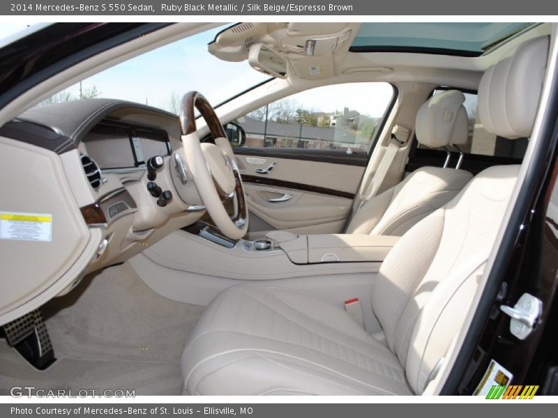  2014 S 550 Sedan Silk Beige/Espresso Brown Interior