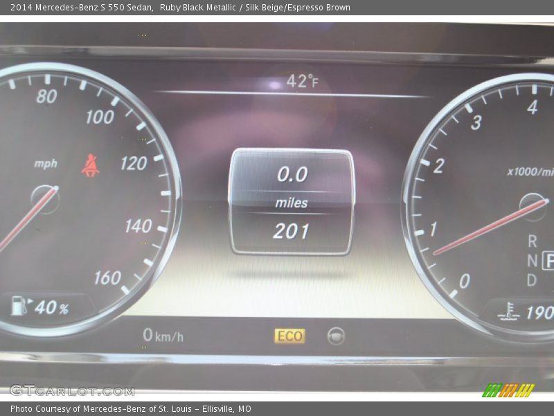 Ruby Black Metallic / Silk Beige/Espresso Brown 2014 Mercedes-Benz S 550 Sedan
