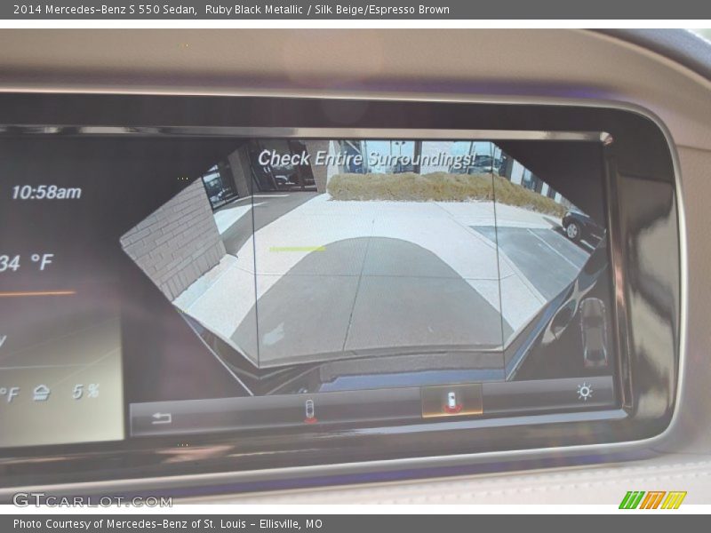 Ruby Black Metallic / Silk Beige/Espresso Brown 2014 Mercedes-Benz S 550 Sedan