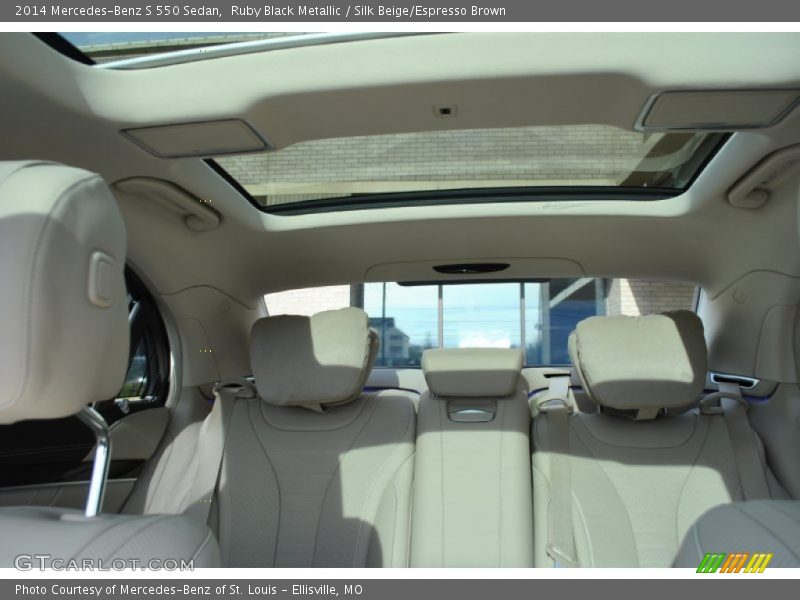 Ruby Black Metallic / Silk Beige/Espresso Brown 2014 Mercedes-Benz S 550 Sedan