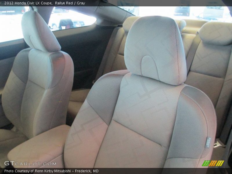 Rallye Red / Gray 2012 Honda Civic LX Coupe