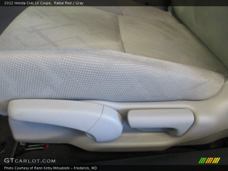 Rallye Red / Gray 2012 Honda Civic LX Coupe