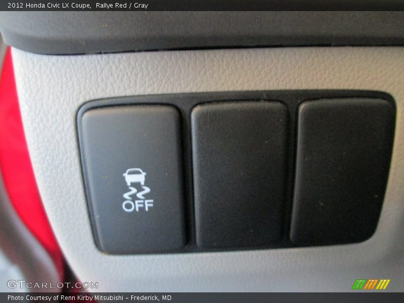 Rallye Red / Gray 2012 Honda Civic LX Coupe