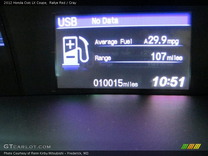 Rallye Red / Gray 2012 Honda Civic LX Coupe