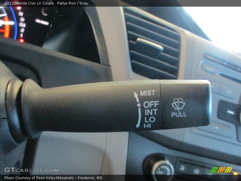 Rallye Red / Gray 2012 Honda Civic LX Coupe