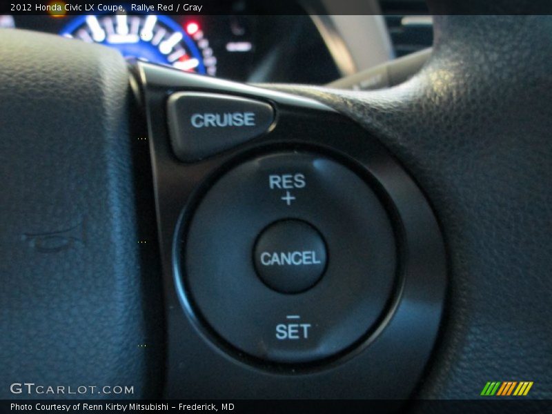 Rallye Red / Gray 2012 Honda Civic LX Coupe