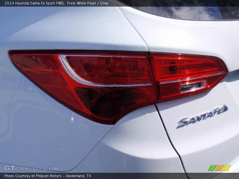 Frost White Pearl / Gray 2014 Hyundai Santa Fe Sport FWD