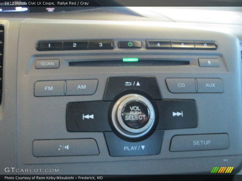 Rallye Red / Gray 2012 Honda Civic LX Coupe
