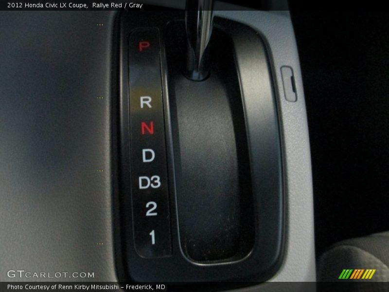 Rallye Red / Gray 2012 Honda Civic LX Coupe