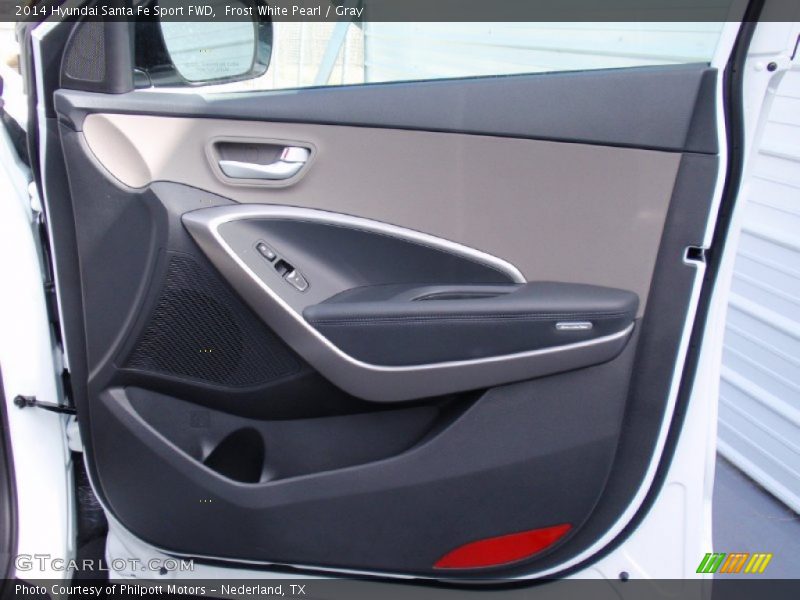 Frost White Pearl / Gray 2014 Hyundai Santa Fe Sport FWD