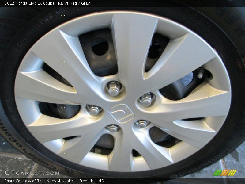Rallye Red / Gray 2012 Honda Civic LX Coupe