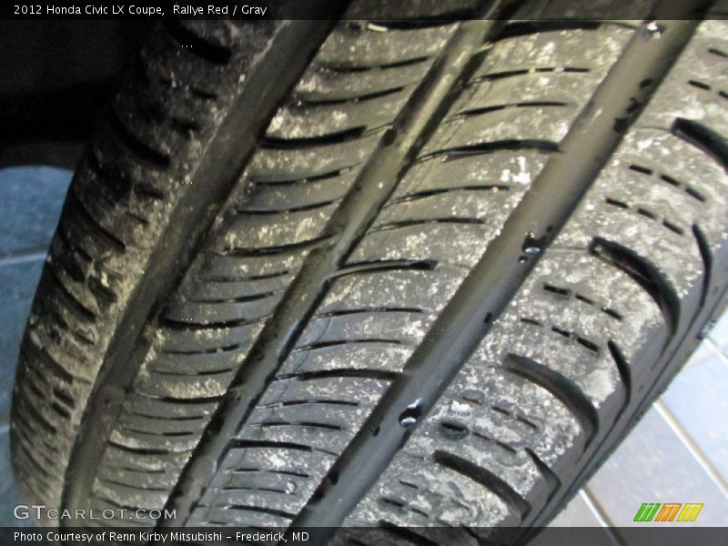 Rallye Red / Gray 2012 Honda Civic LX Coupe
