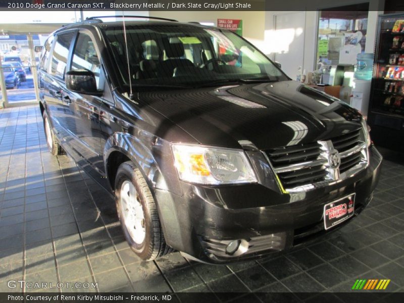 Blackberry Metallic / Dark Slate Gray/Light Shale 2010 Dodge Grand Caravan SXT