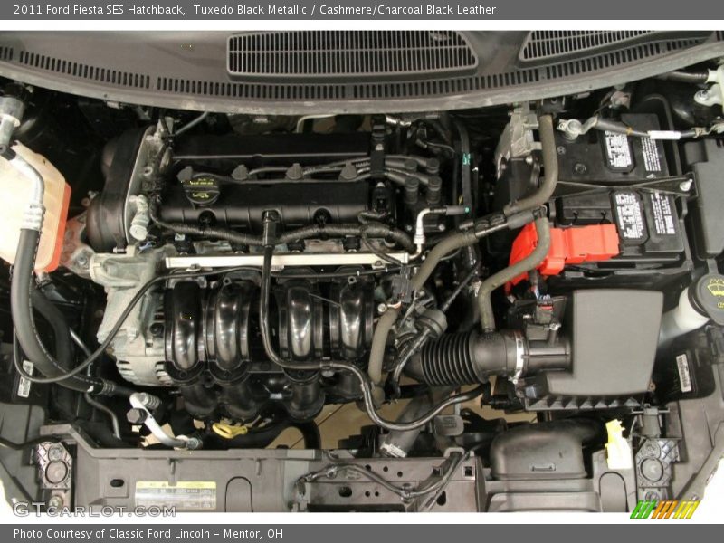 Tuxedo Black Metallic / Cashmere/Charcoal Black Leather 2011 Ford Fiesta SES Hatchback