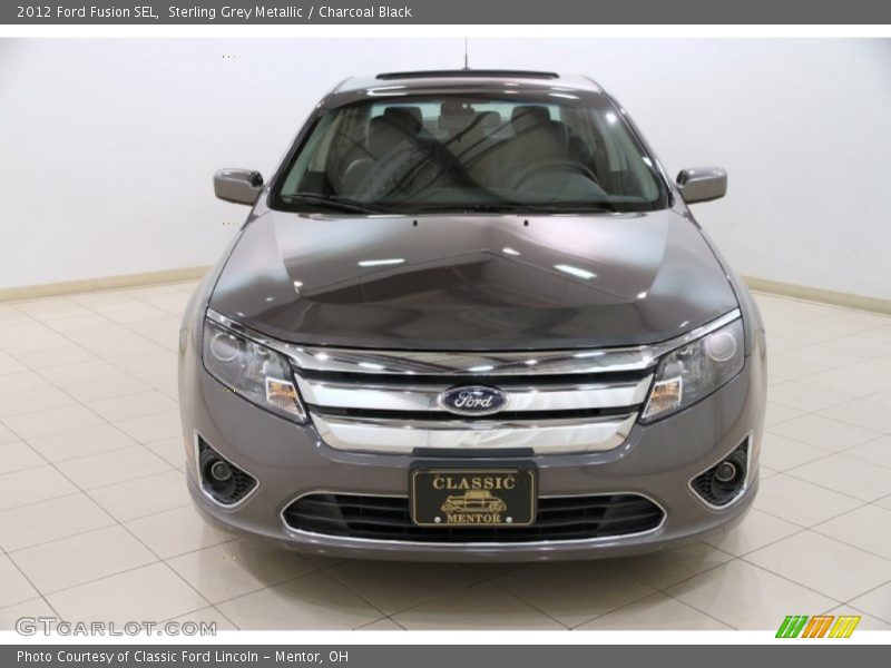 Sterling Grey Metallic / Charcoal Black 2012 Ford Fusion SEL