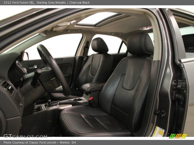 Sterling Grey Metallic / Charcoal Black 2012 Ford Fusion SEL