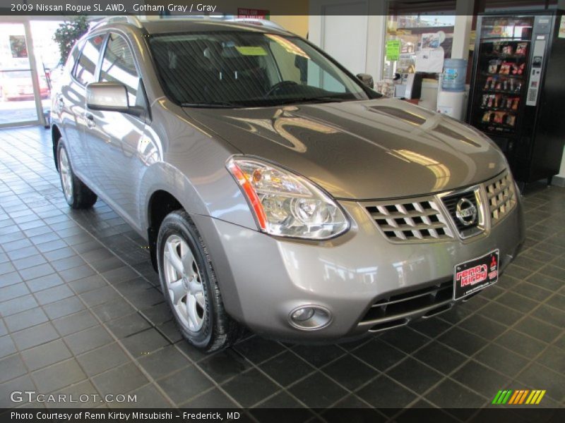 Gotham Gray / Gray 2009 Nissan Rogue SL AWD