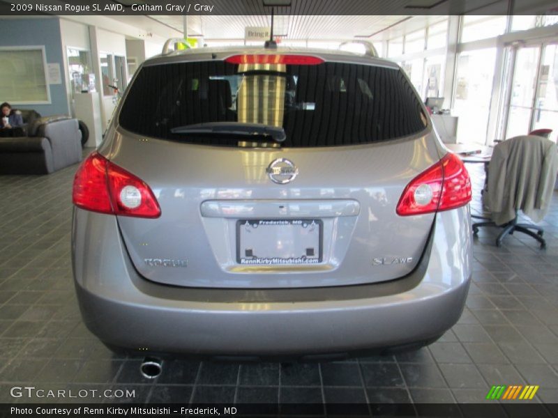 Gotham Gray / Gray 2009 Nissan Rogue SL AWD