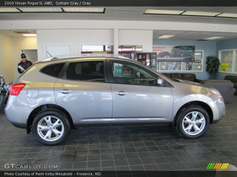 Gotham Gray / Gray 2009 Nissan Rogue SL AWD
