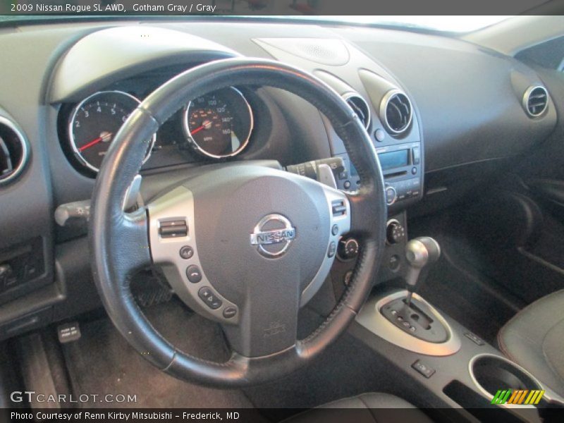 Gotham Gray / Gray 2009 Nissan Rogue SL AWD