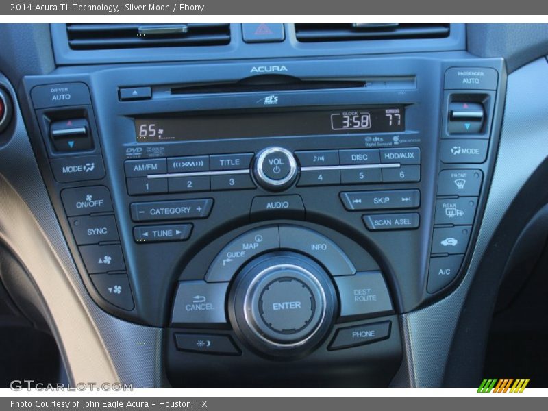 Silver Moon / Ebony 2014 Acura TL Technology