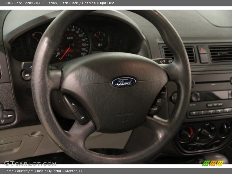 Pitch Black / Charcoal/Light Flint 2007 Ford Focus ZX4 SE Sedan