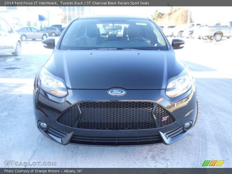 Tuxedo Black / ST Charcoal Black Recaro Sport Seats 2014 Ford Focus ST Hatchback