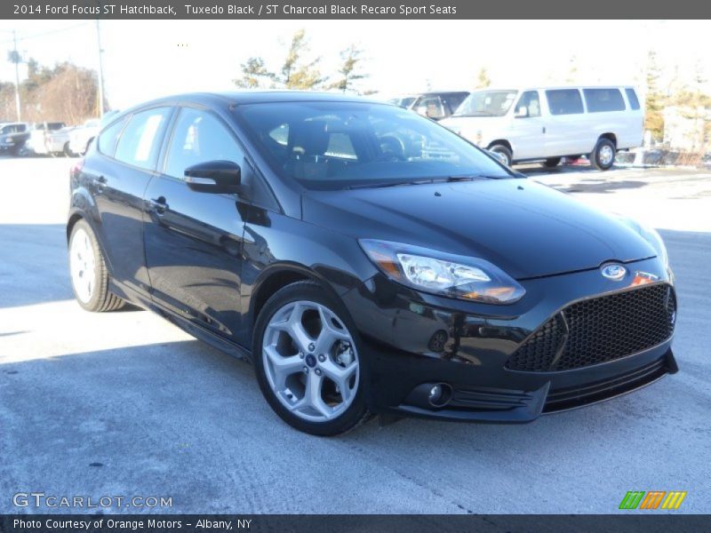 Tuxedo Black / ST Charcoal Black Recaro Sport Seats 2014 Ford Focus ST Hatchback