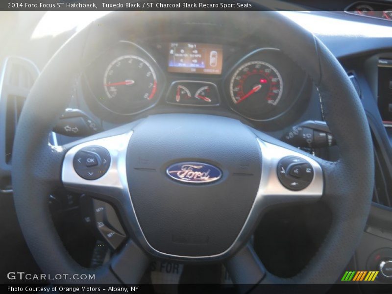 Tuxedo Black / ST Charcoal Black Recaro Sport Seats 2014 Ford Focus ST Hatchback