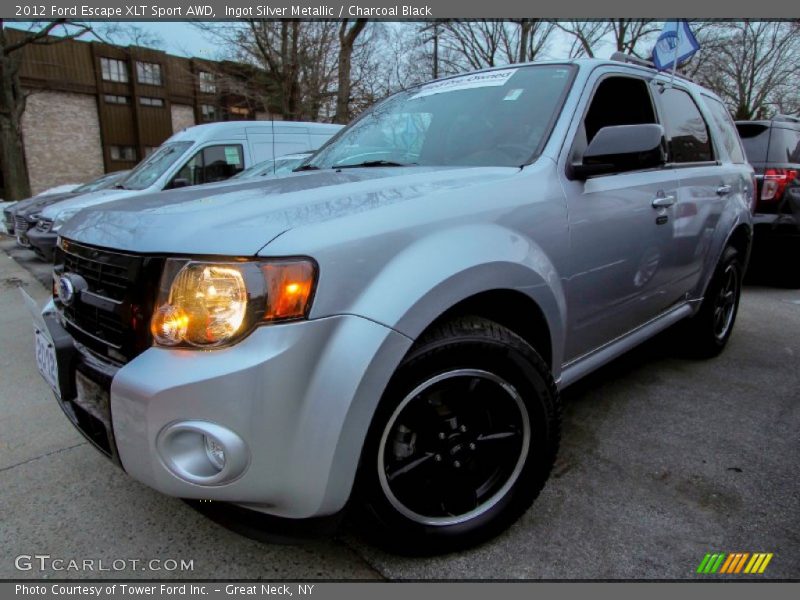 Ingot Silver Metallic / Charcoal Black 2012 Ford Escape XLT Sport AWD