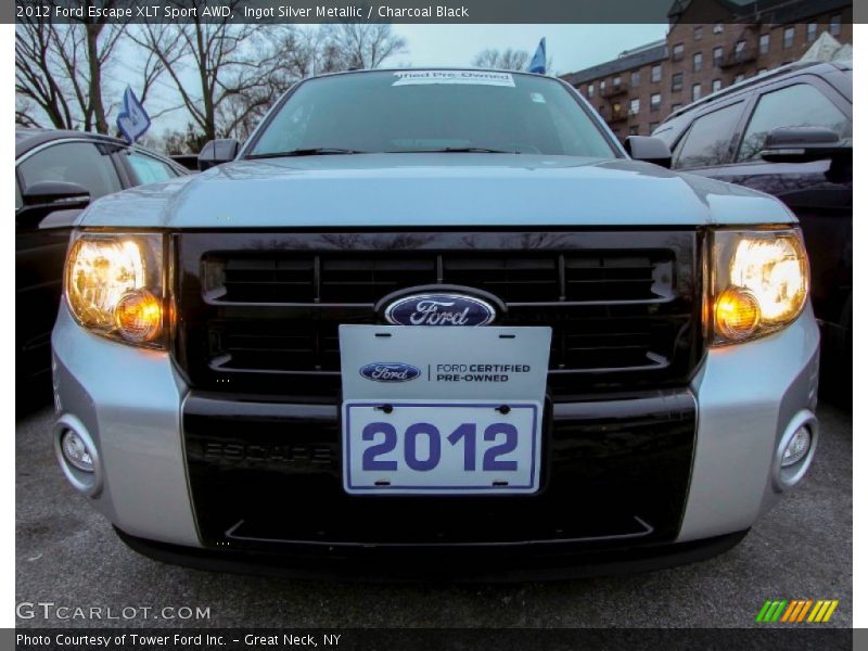Ingot Silver Metallic / Charcoal Black 2012 Ford Escape XLT Sport AWD