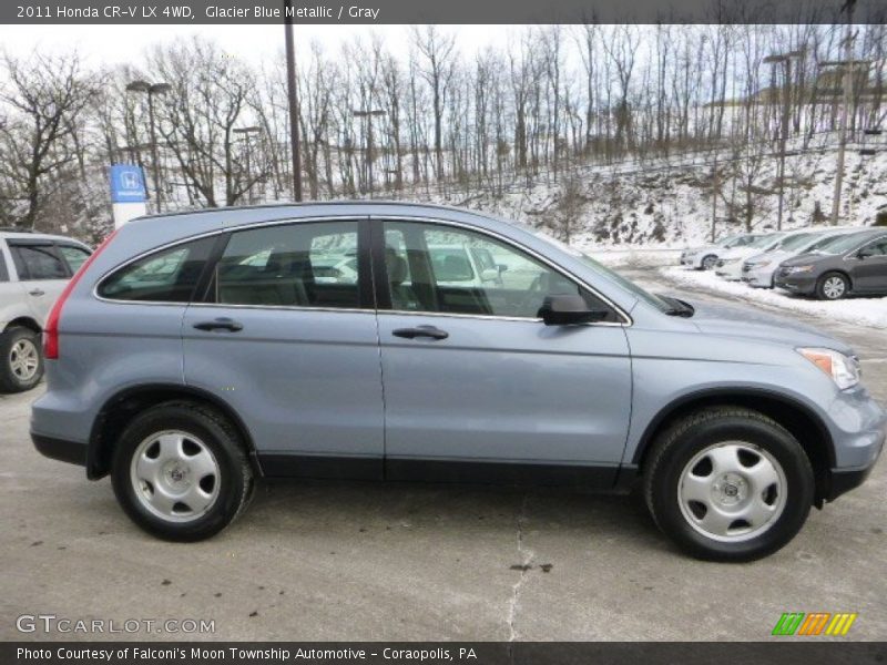 Glacier Blue Metallic / Gray 2011 Honda CR-V LX 4WD