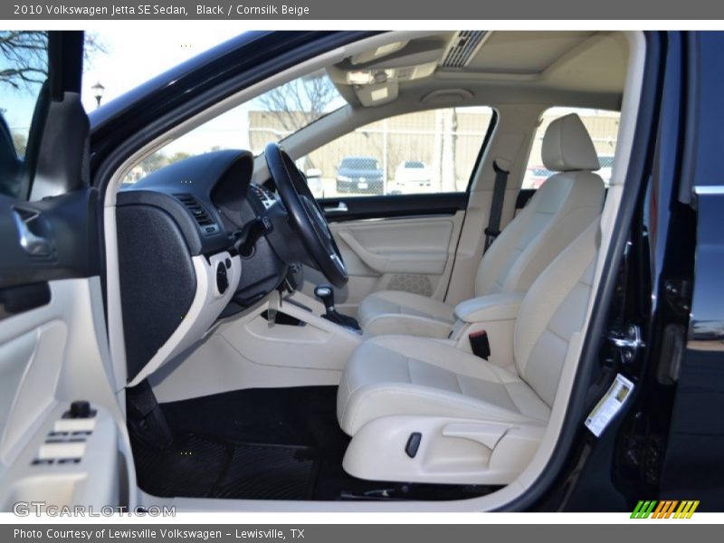 Black / Cornsilk Beige 2010 Volkswagen Jetta SE Sedan