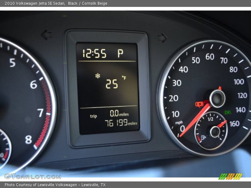 Black / Cornsilk Beige 2010 Volkswagen Jetta SE Sedan