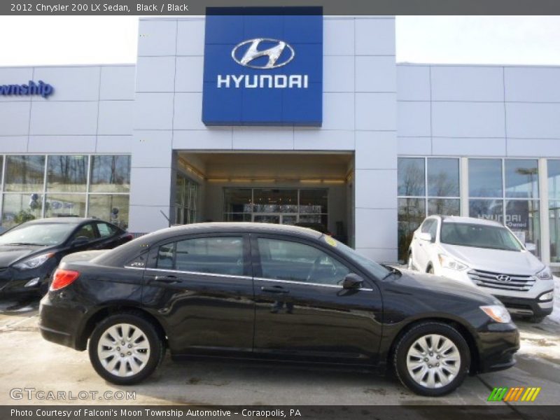 Black / Black 2012 Chrysler 200 LX Sedan