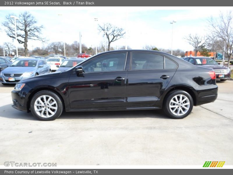 Black / Titan Black 2012 Volkswagen Jetta SE Sedan