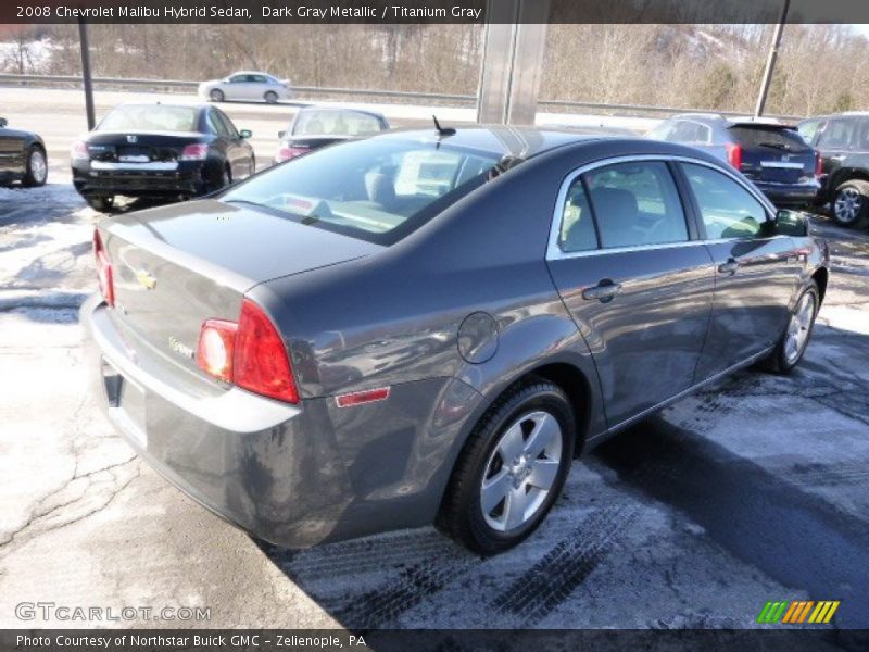 Dark Gray Metallic / Titanium Gray 2008 Chevrolet Malibu Hybrid Sedan