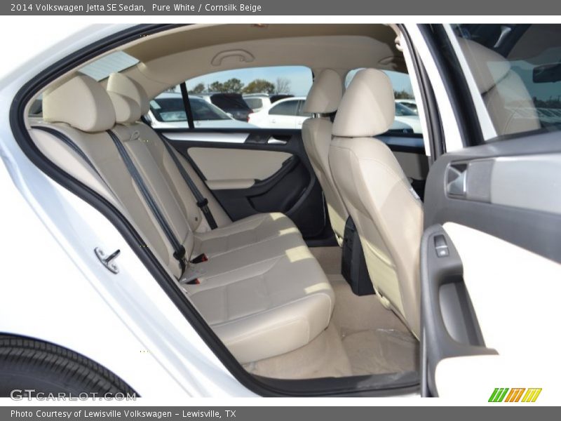 Pure White / Cornsilk Beige 2014 Volkswagen Jetta SE Sedan