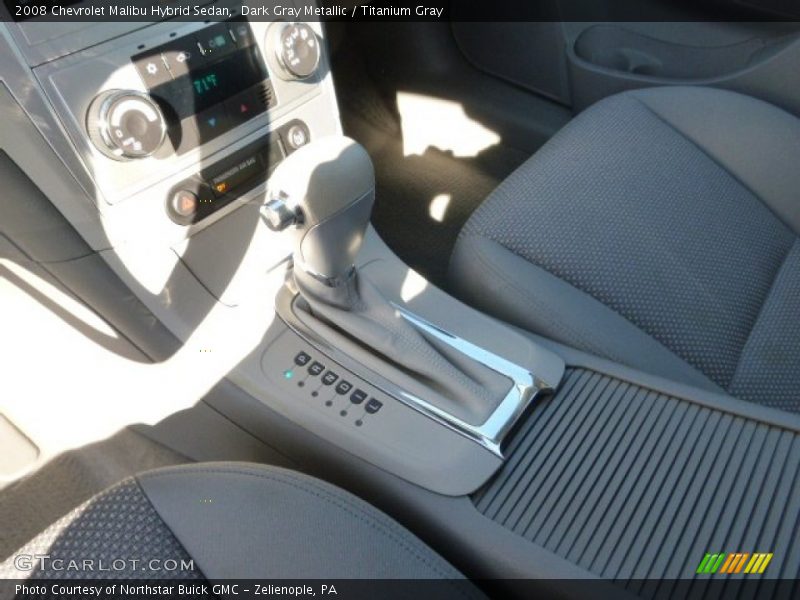 Dark Gray Metallic / Titanium Gray 2008 Chevrolet Malibu Hybrid Sedan