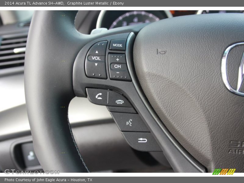 Graphite Luster Metallic / Ebony 2014 Acura TL Advance SH-AWD