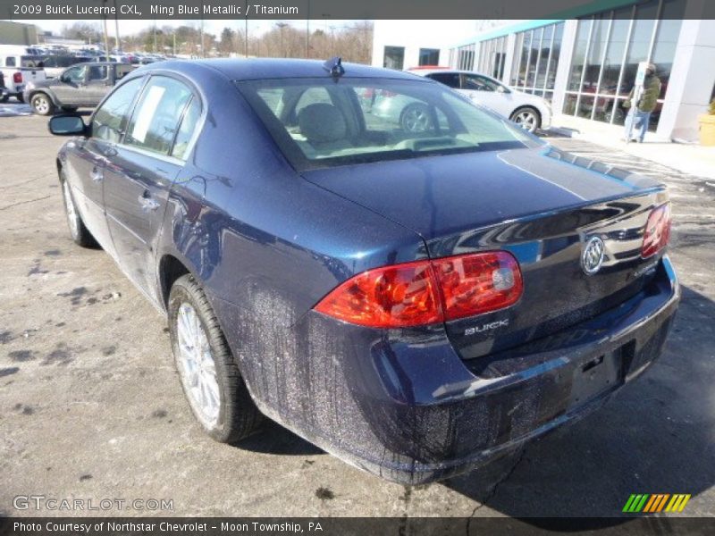 Ming Blue Metallic / Titanium 2009 Buick Lucerne CXL