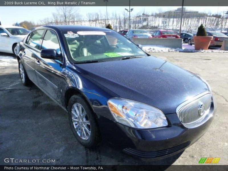 Ming Blue Metallic / Titanium 2009 Buick Lucerne CXL