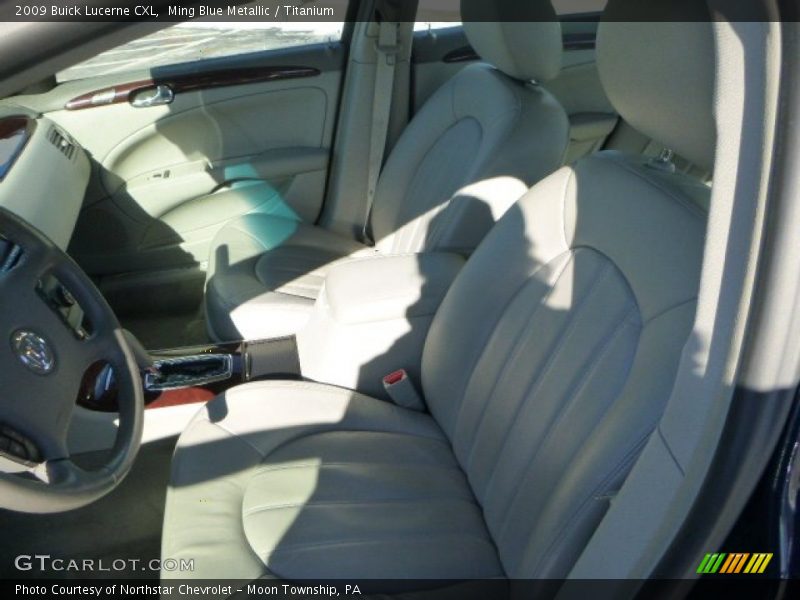 Ming Blue Metallic / Titanium 2009 Buick Lucerne CXL
