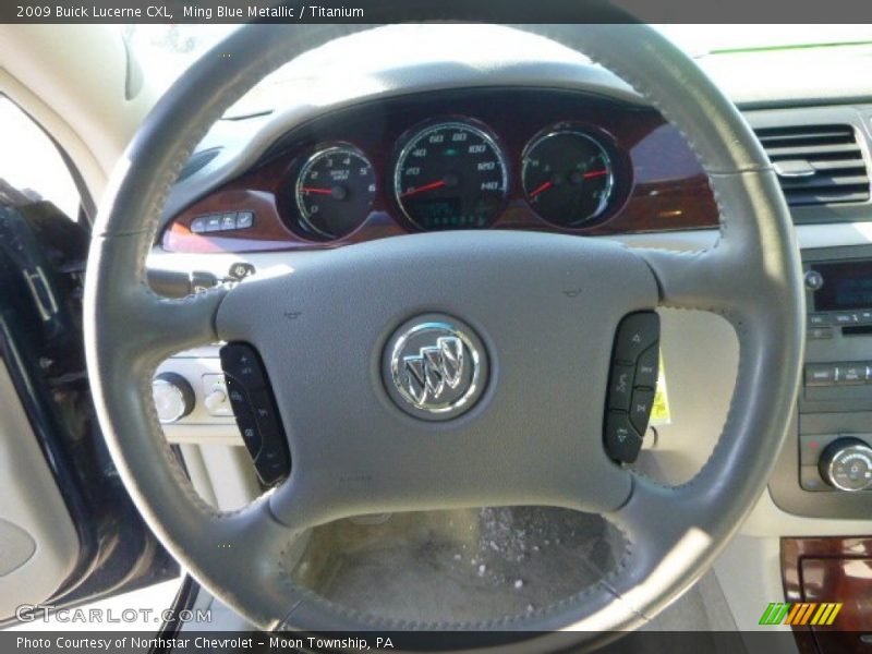 Ming Blue Metallic / Titanium 2009 Buick Lucerne CXL