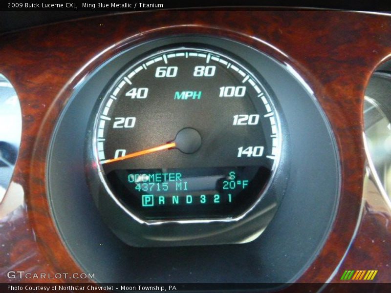 Ming Blue Metallic / Titanium 2009 Buick Lucerne CXL