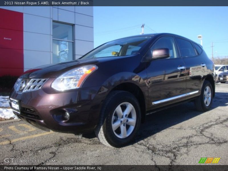 Black Amethyst / Black 2013 Nissan Rogue S AWD