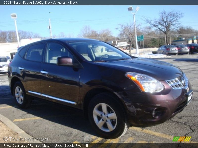 Black Amethyst / Black 2013 Nissan Rogue S AWD