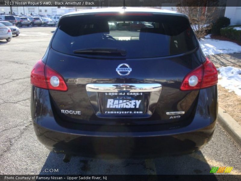 Black Amethyst / Black 2013 Nissan Rogue S AWD