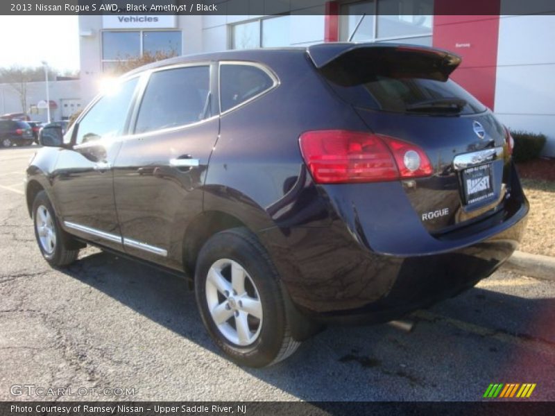 Black Amethyst / Black 2013 Nissan Rogue S AWD
